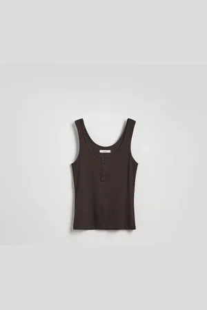 Reserved Top na ramiączkach z modalem
