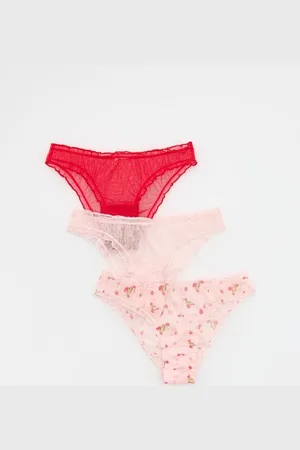 Reserved Siateczkowe majtki bikini 3 pack