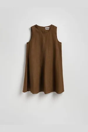 Reserved Lniana sukienka mini