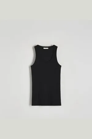 Reserved Bawełniany top halter