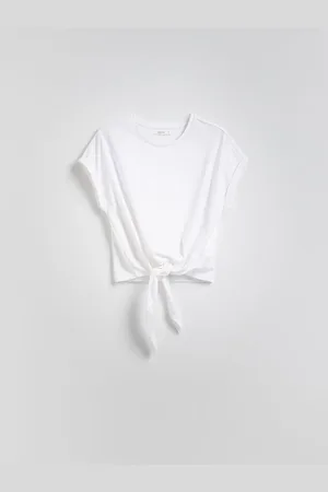 Reserved T-shirt z wiązaniem