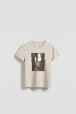 Reserved Bawełniany t-shirt z nadrukiem