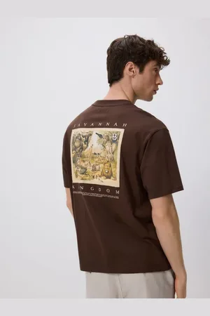 Reserved T-shirt boxy z naszwyką