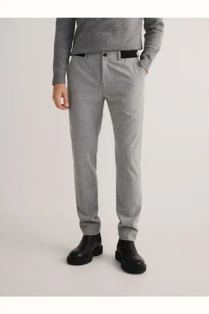 Reserved Spodnie chino slim fit w kratę