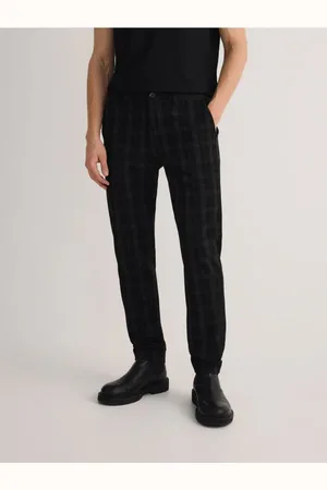Reserved Spodnie chino slim fit w kratę