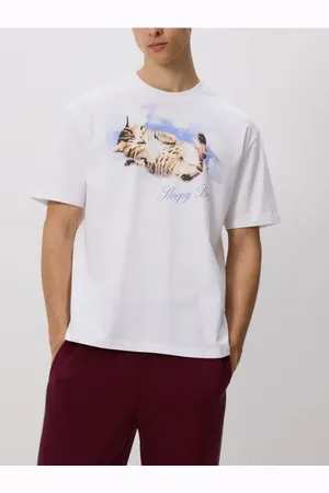Reserved T-shirt boxy z nadrukiem