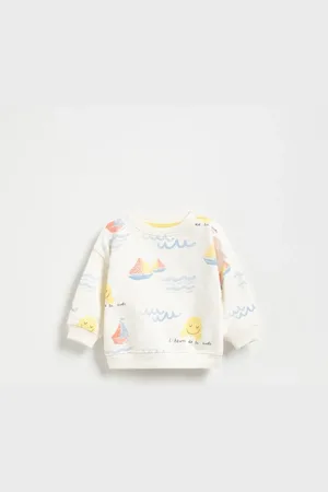 Reserved Bawełniana bluza z nadrukiem