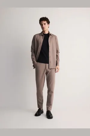 Reserved Gładka koszula slim fit z wiskozą