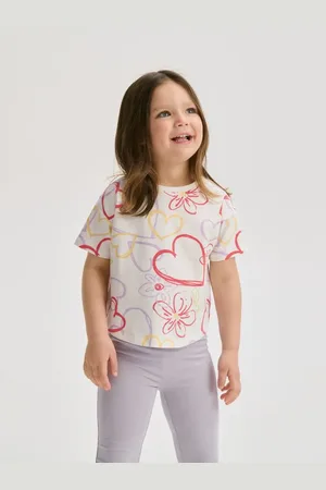 Reserved Bawełniany t-shirt we wzory