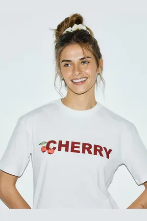 Reserved T-shirt regular z nadrukiem