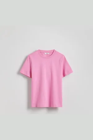 Reserved T-shirt regular z merceryzowanej bawełny