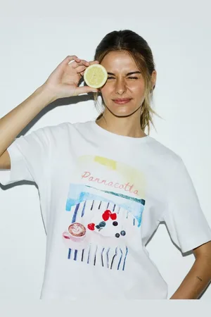 Reserved Bawełniany t-shirt z nadrukiem