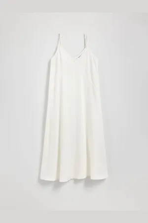 Reserved Jeansowa sukienka maxi z lyocelllu
