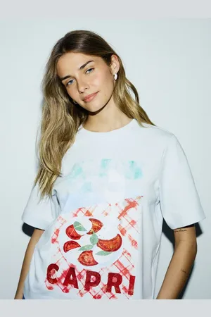 Reserved Bawełniany t-shirt z nadrukiem