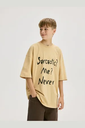 Reserved Bawełniany t-shirt oversize