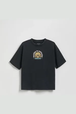 Reserved Bawełniany t-shirt oversize