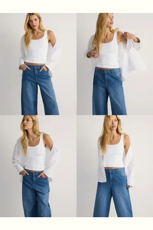 Reserved Jeansy wide leg baggy