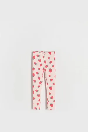 Reserved Bawełniane legginsy we wzory