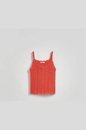 Reserved Dzianinowy top na ramiączkach