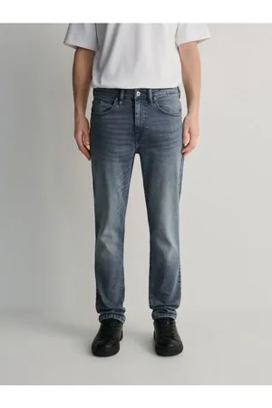 Reserved Jeansy slim z efektem sprania