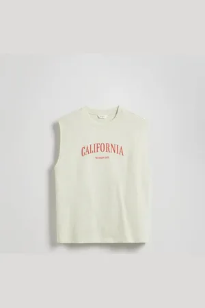Reserved T-shirt relaxed z nadrukiem