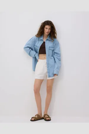Reserved Jeansowa koszula oversize