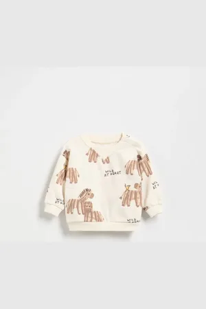 Reserved Bawełniana bluza z nadrukiem