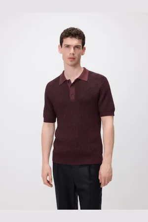 Reserved Koszulka polo ze strukturalnej dzianiny