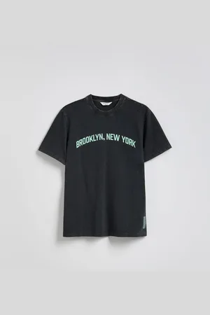 Reserved T-shirt regular z nadrukiem