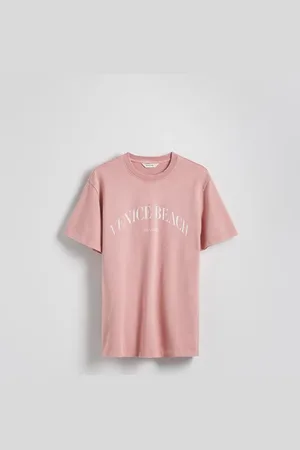 Reserved T-shirt regular z nadrukiem