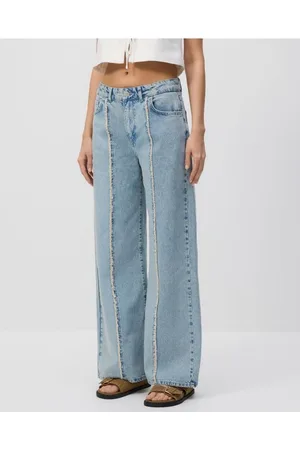 Reserved Jeansy straight z przeszyciami