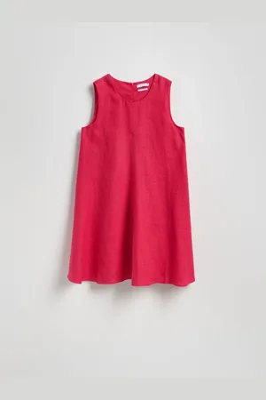 Reserved Lniana sukienka mini