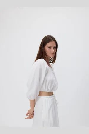 Reserved Lniana bluzka