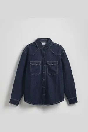 Reserved Jeansowa koszula oversize
