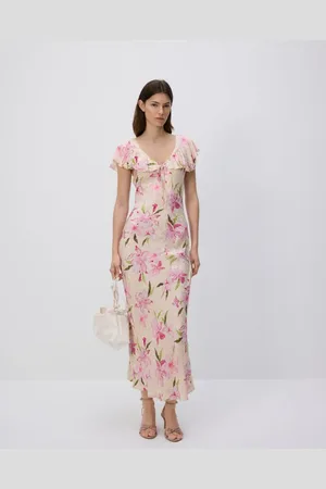 Reserved Sukienka maxi w kwiatowy wzór