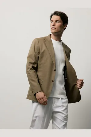 Reserved Marynarka slim fit z dodatkiem konopi