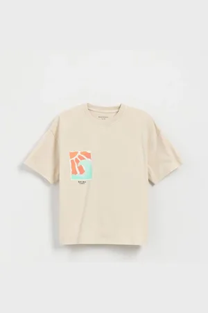 Reserved Bawełniany t-shirt oversize