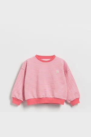 Reserved Bluza w paski z haftem