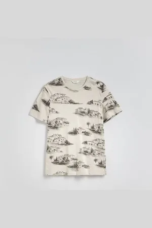 Reserved T-shirt regular z nadrukiem allover