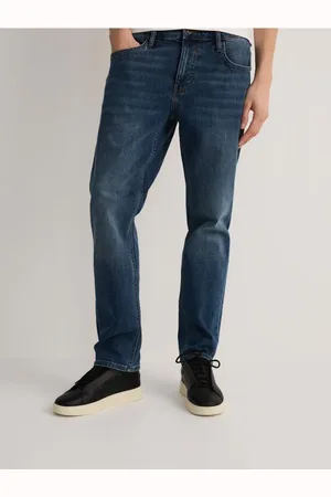 Reserved Jeansy slim z efektem sprania
