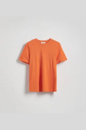 Reserved T-shirt z merceryzowanej bawełny