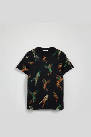 Reserved T-shirt regular z nadrukiem allover