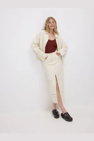 Reserved Jeansowa spódnica midi