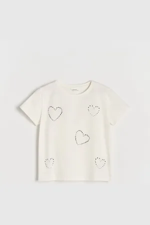 Reserved T-shirt z aplikacją