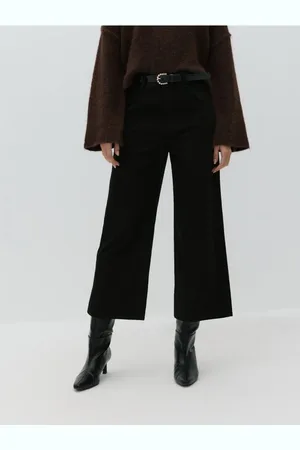 Reserved Jeansy culotte z paskiem
