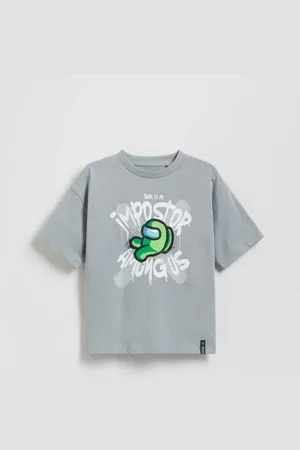 Reserved Bawełniany t-shirt Among Us
