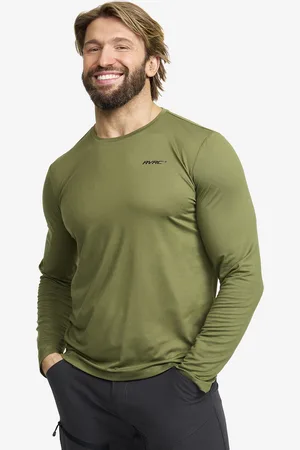 RevolutionRace Mission Long-sleeved T-shirt Męskie Cypress