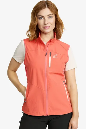 RevolutionRace Venue Light Softshell Vest Damskie Porcelain Rose