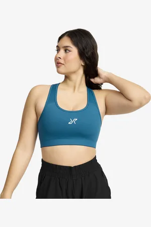RevolutionRace RVRC Sports Bra Damskie Moroccan Blue