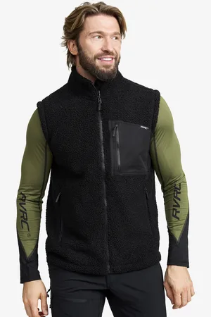 RevolutionRace Bigfoot Pile Vest Męskie Jetblack